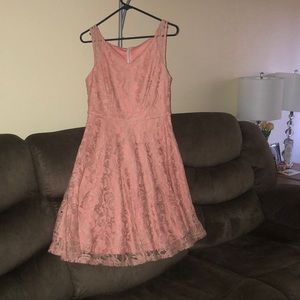 Women floral lace bridesmaids party dress .